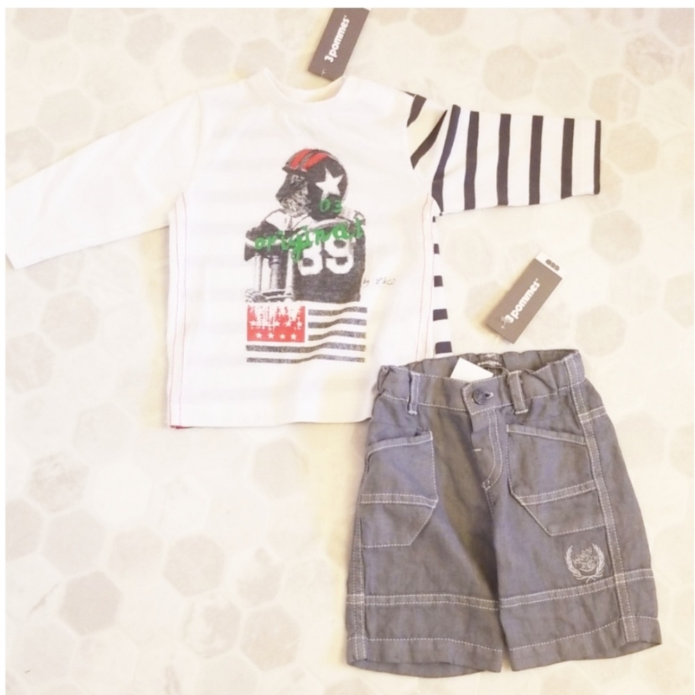 3POMMES shirt & short set